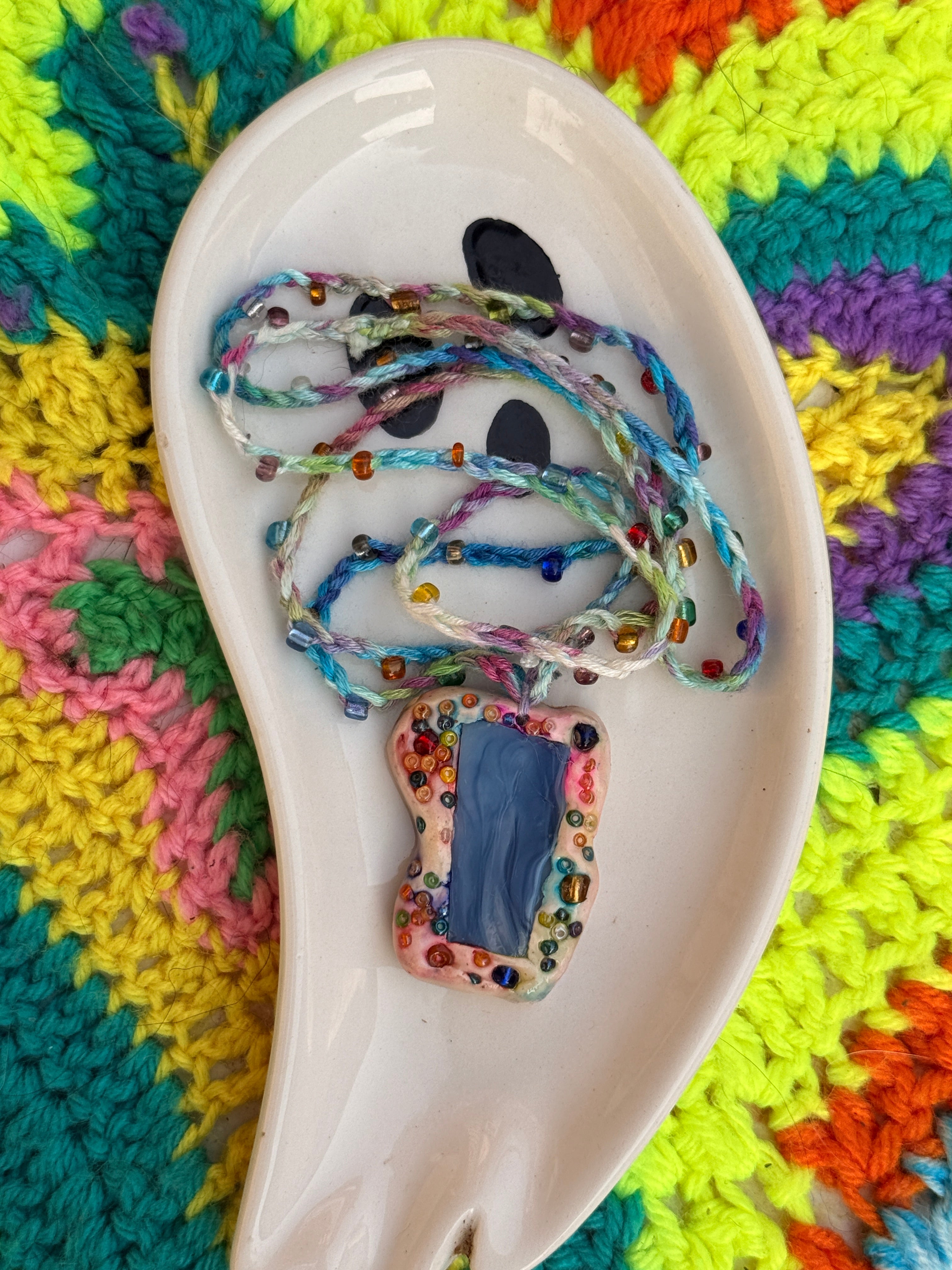 Mixed Media Statement Necklace {wearable *original* art}