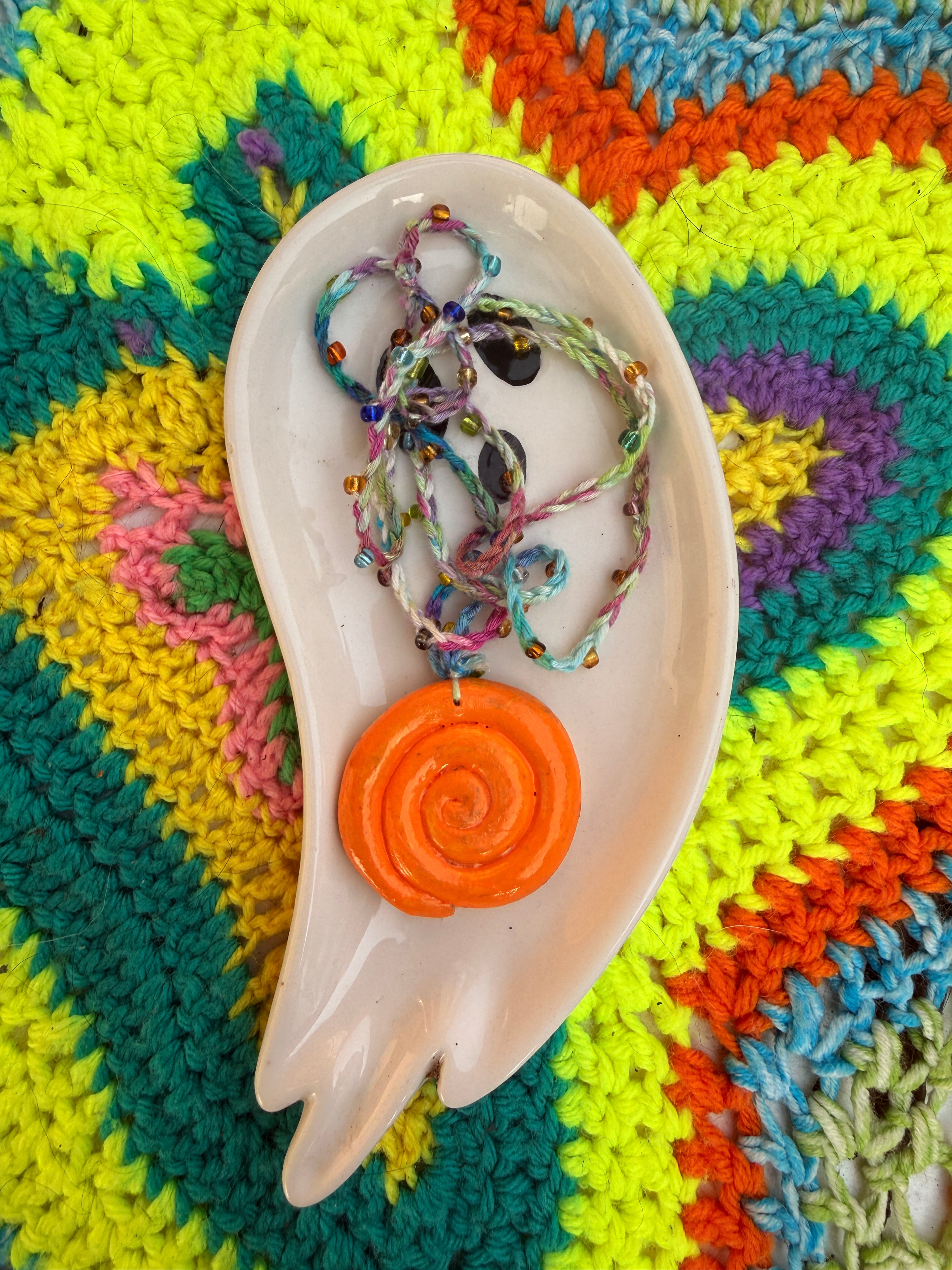 Mixed Media Statement Necklace {wearable *original* art}