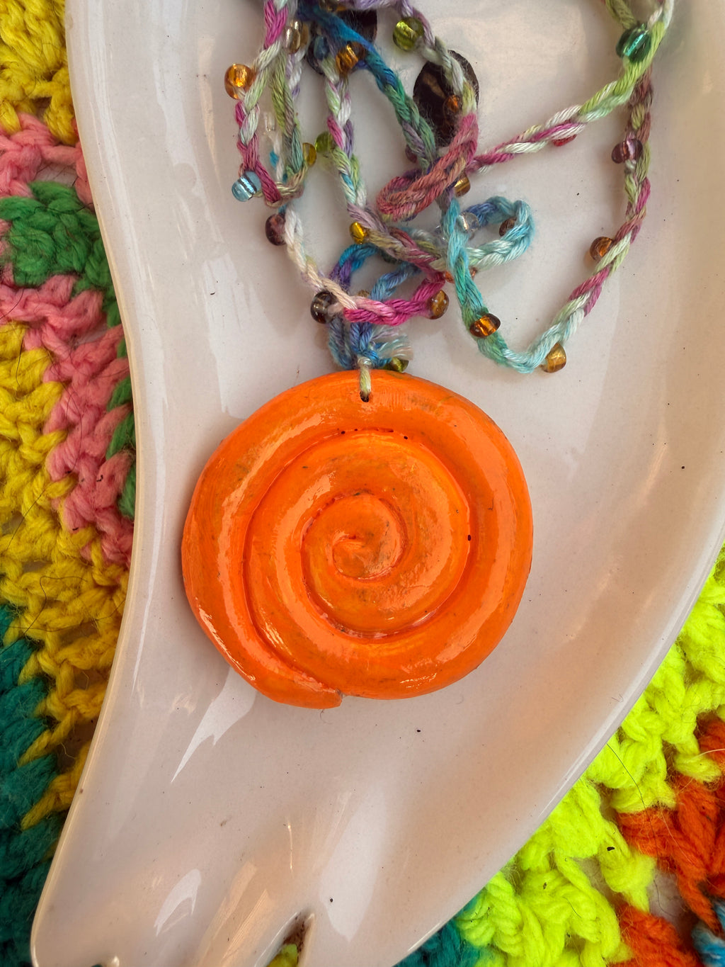 Mixed Media Statement Necklace {wearable *original* art}